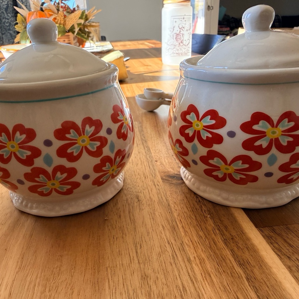 Floral Ceramic Sugar Bowls